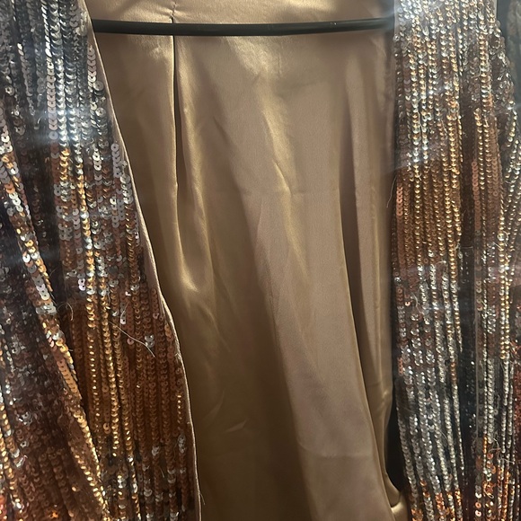 Free People Silver and Gold Sequin Blazer - Picture 7 of 7